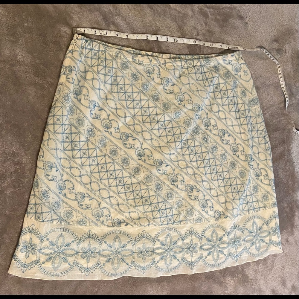 J.Jill A-frame skirt with sewn detail